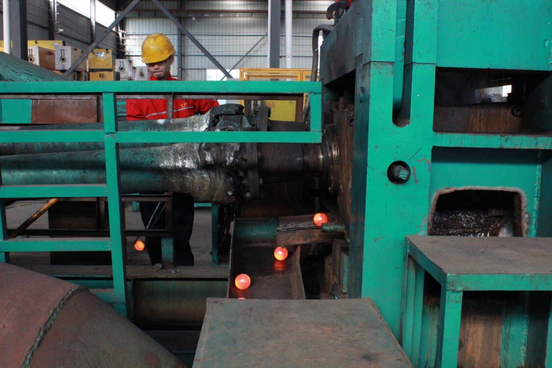 Heiß rollende Kugel