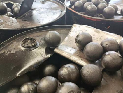 Gusskugel mit hohem Chromgehalt